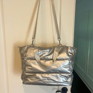 Silver Tote Bag